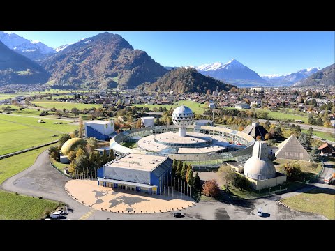 Mystical atmosphere 🌌 in JungfrauPark Interlaken - DJI Mini 4 Pro