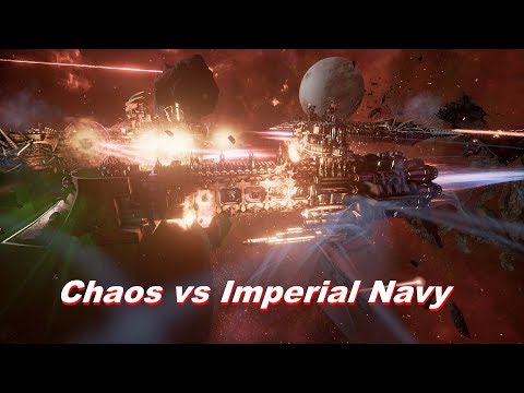 Chaos vs Imperial Navy! Khorne Fleet, Rank 123, Heroic Difficulty, 1500P - Battlefleet Gothic Armada