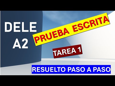 DELE A2 WRITTEN TEST TASK 1 SOLVED