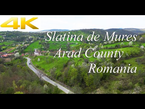 Slatina de Mures village, Arad county, Romania. Slatina de Mures, judetul Arad, Romania.