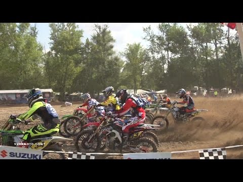 Harrison and Frye Battle in 250B Moto 1 - vurbmoto