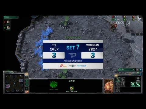 SPL [01.21] STX vs Woongjin 7set / WCS Antiga Shipyard - Starcraft 2,esportstv