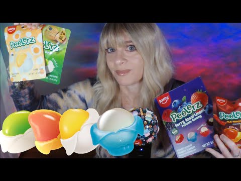 ASMR HUGE Peelerz Gummy Candy Taste Test | Whispered Review