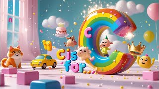 C is for… | Letter C Phonics Song for Kids | Learn C Words with 3D Animation!
