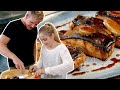 Gordon Ramsay Cooks Teriyaki Salmon With His Daughter