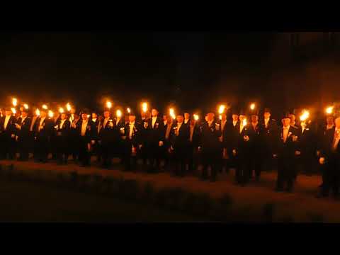 Zapfenstreich, Bückeburger Jäger, Marsch des Soldaten Robert Bruce, Bückeburg 2019