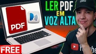 Como LER PDF em VOZ ALTA no PC Grátis