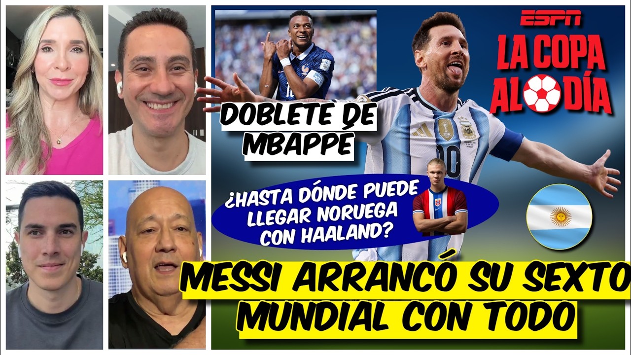 MESSI, MBAPPÉ y HAALAND encienden la CHISPA del MUNDIAL en sus debuts | La Copa al Día