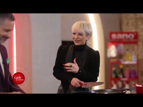 Giulia Anghelescu, invitata lui Ştefan Lungu în bucătăria "Gătit la costum"