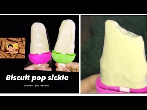 BISCUIT POPSICLES |parle g popsicles | creamy popsicles | Cook without flame | flavours corner ✨