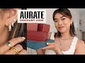 Aurate New York Jewelry Haul Try On Unboxing Aurate Discount Code