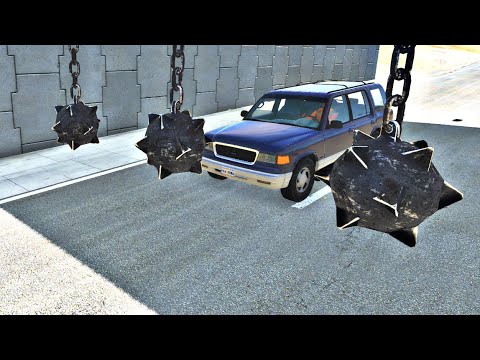 Cars VS Gaint Flail Sa Beamng Nation – BeamNG.Drive
