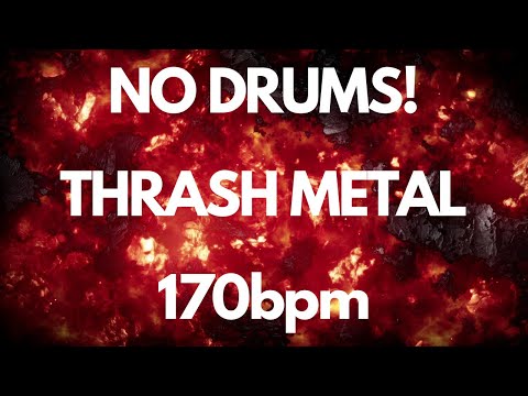 No Drums Thrash Metal Backing Track 170bpm
