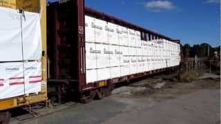 preview picture of video 'The G&U in the Hopedale Yard - October 11, 2012'