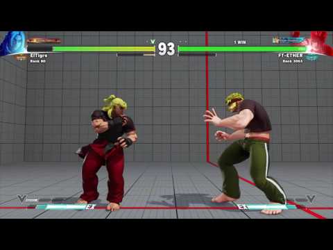 FT Ether (Alex) VS El Tigre (Ken) SFV Online Match