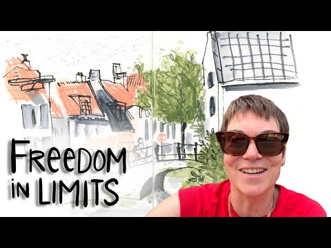 Urban Sketching with Just 3 Colors