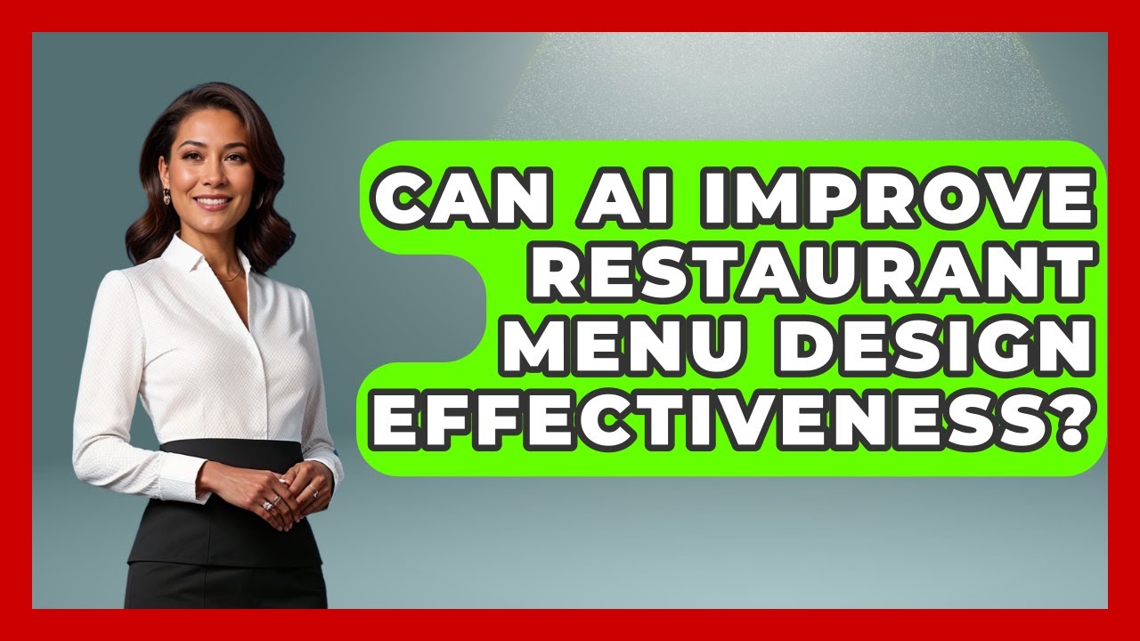 Can AI Improve Restaurant Menu Design Effectiveness? | Food Business Playbook News