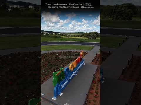 RIO QUENTE GOIÁS, PROJETO VISÃO AÉREA - TREVO DE ACESSO AO RIO QUENTE RESORTS.