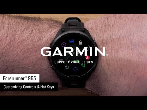 Garmin Support | Forerunner® 965 | Customizing Controls & Hot Keys