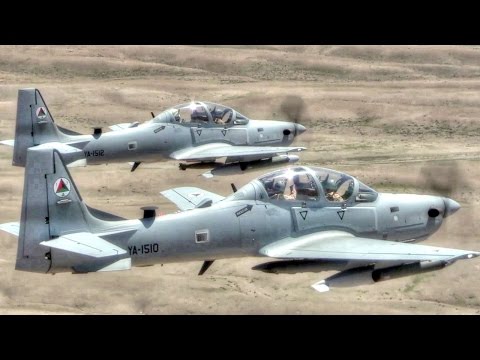 A-29 Super Tucano Attack Aircraft In Action – Live Fire Training