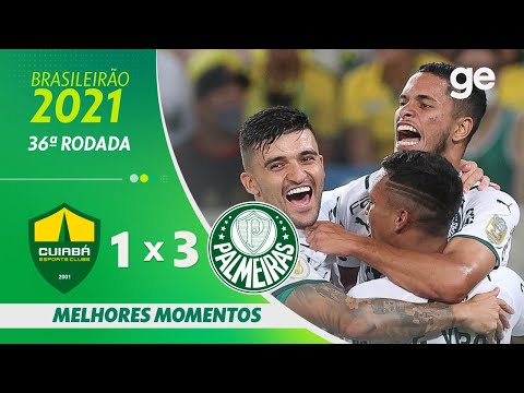 Gols e lances de Cuiabá x Palmeiras