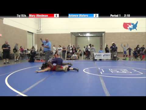 FILA Junior 72 kg / 158.5 lbs. - Mary Westman vs. Aviance Waters