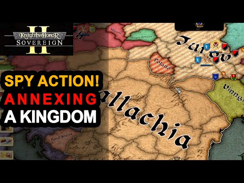 How to annex another kingdom with SPIES  | Hand over the crown action | Knights of Honor 2 Sovereign