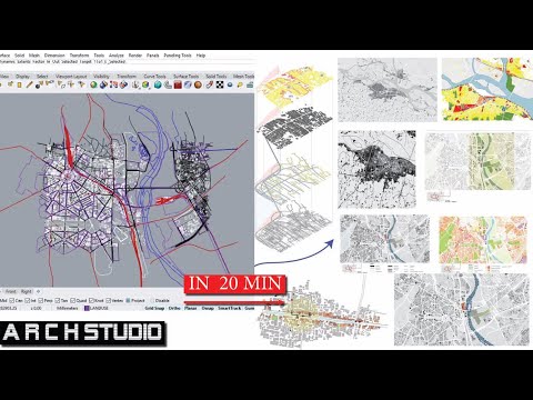 Grasshopper Tutorials Urban Master Site Plan (Rhino+ Grasshopper+ Osm Map+ Elk+ Elk 2 ) Plugins