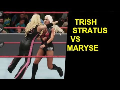 WWE 2K18 Trish Stratus vs Maryse
