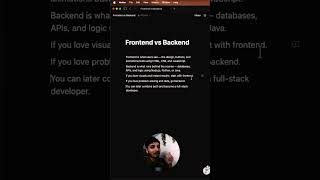 Frontend vs Backend - Which One to Learn First?