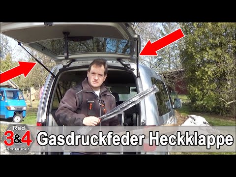 Replacement gas pressure damper gas spring tailgate universal for vehicles with manual trunk lid