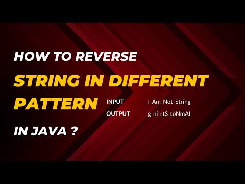 How To Reverse String In Different Pattern In Java Coding Skills