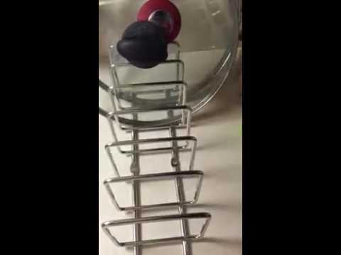 Pot Rack Lid and Stainless Steel Plate Holder for Kitchen Cabinets