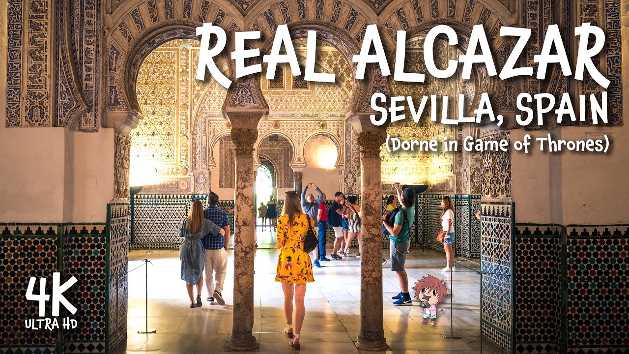Immersive street-level walking tour through Seville Alcazar, Spain, showcasing authentic urban landscapes, local architecture, and the vibrant atmosphere of the city's neighborhoods