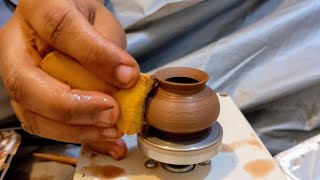 Relaxing Pottery Video | How To Make Clay Pot On Pottery Wheel | Lockdown Kids Fun Pottery Activity