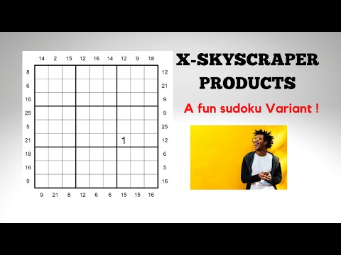 How to solve an X-Skyscraper Products sudoku ?