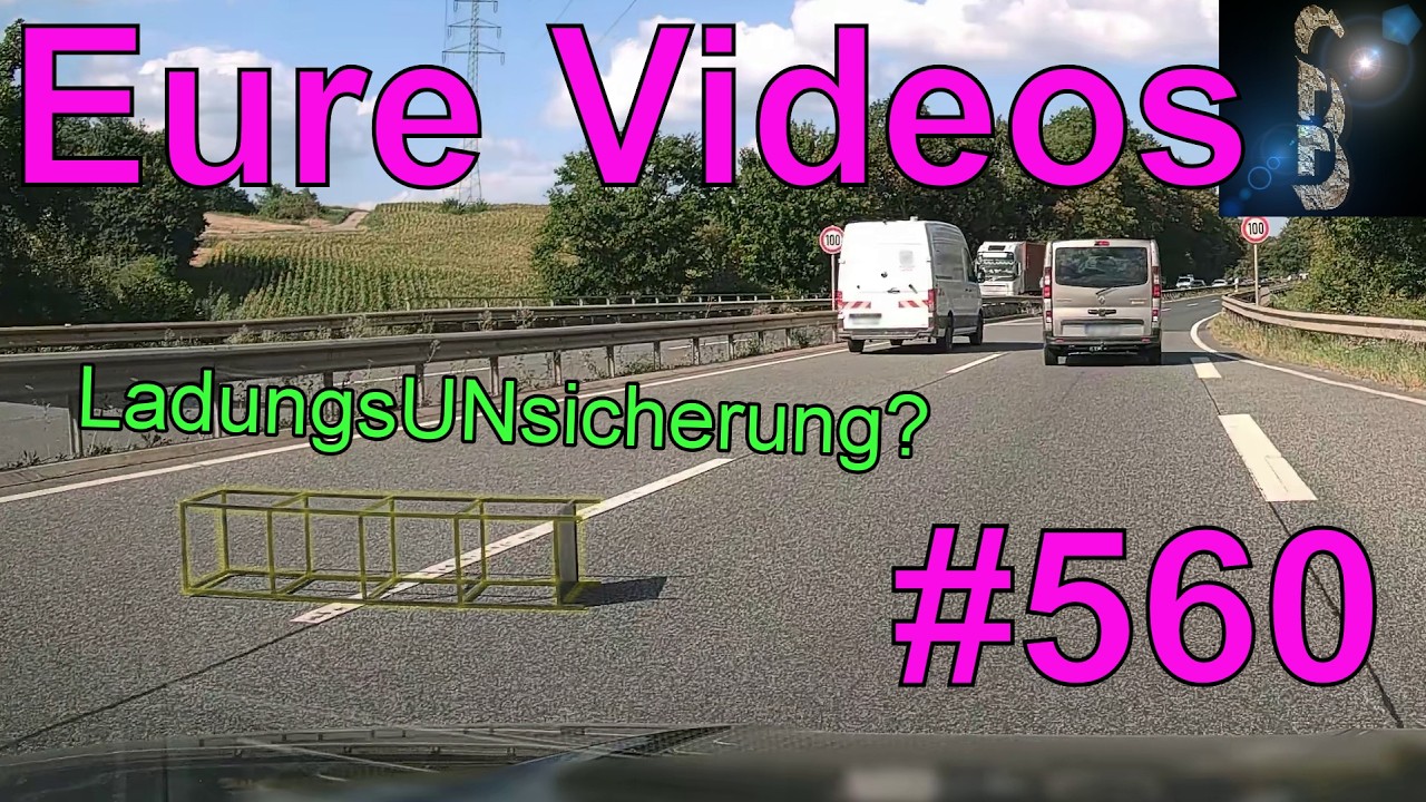 Eure Videos #560 - Dashcam - Bei Schnee in Graben - Ampelsünden - Verwirrte Person - Flaschenwurf