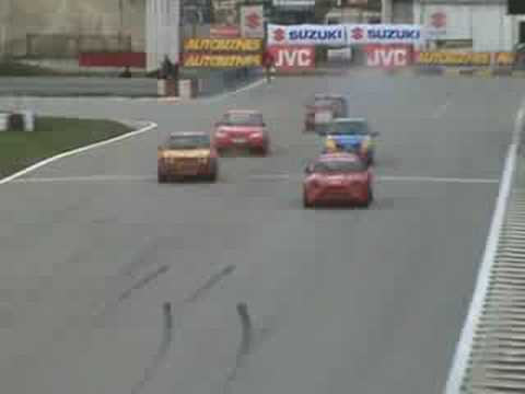 Dachowanie na torze rallycross Słomczyn (Adam Kozak, 24.10.2007)