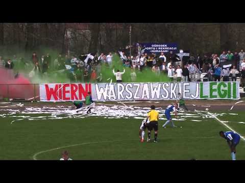 Oprawa na meczu Huragan Wołomin Legia II Warszawa