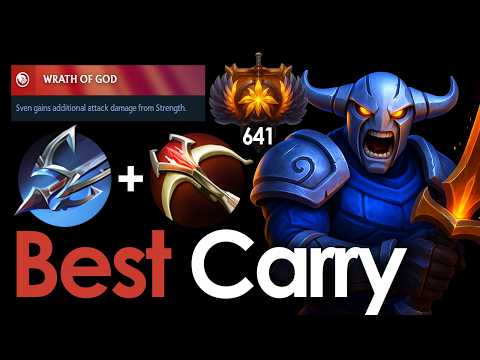 IMMORTAL Rank 641 Sven – Carry Gameplay 7.40c Harpoon Daedalus #dota2