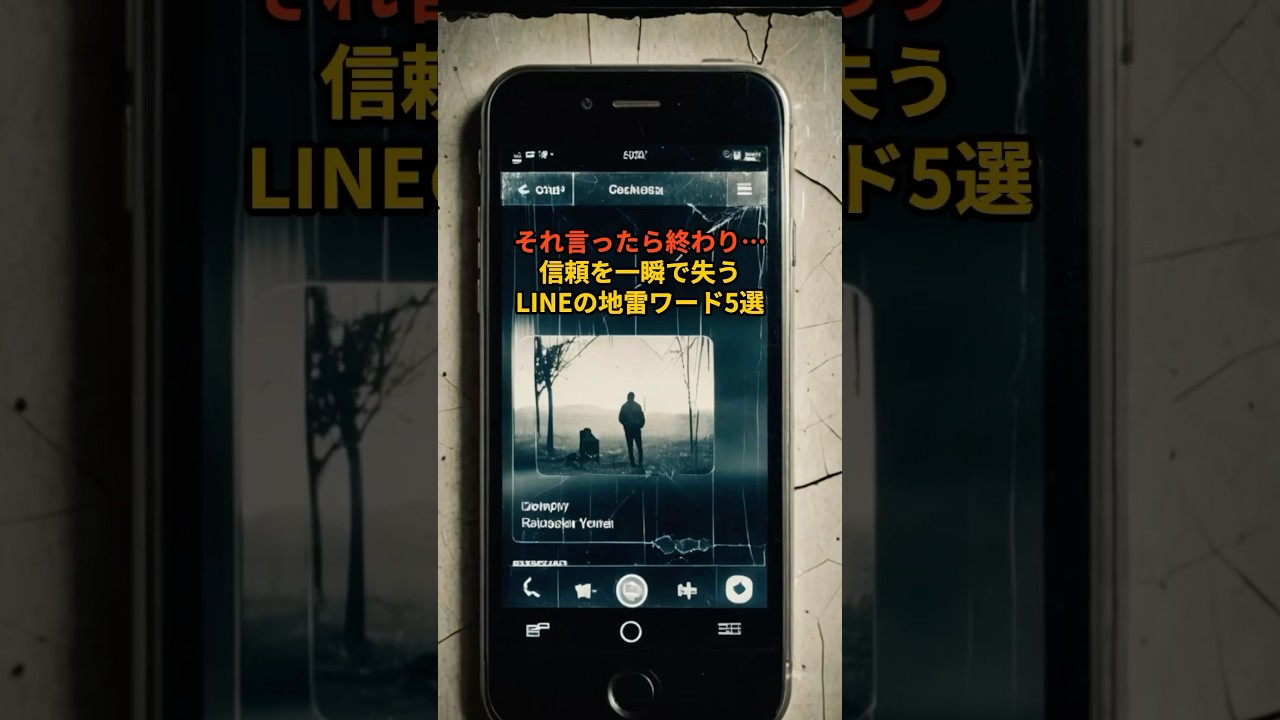 それ言ったら終わり…信頼を一瞬で失うLINEの地雷ワード5選#コミュニケーション#shorts