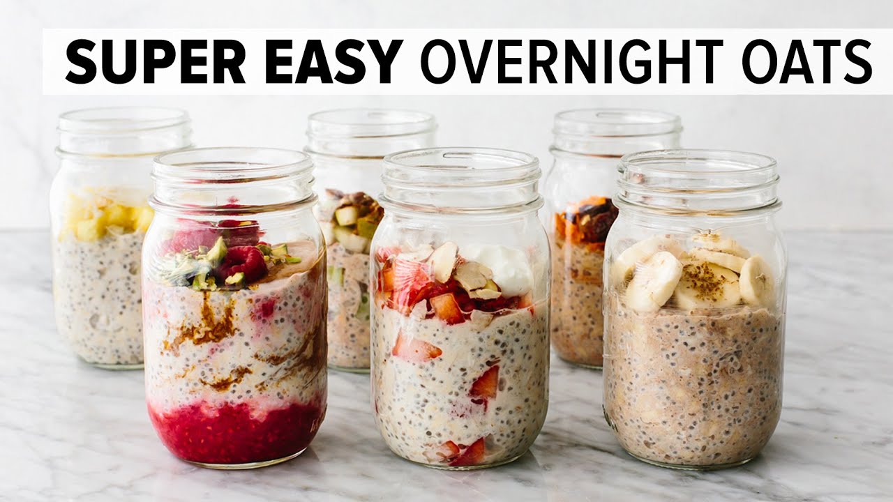 OVERNIGHT OATS | easy, healthy breakfast & 6 flavor ideas!