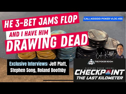 He 3-Bet Jams the Flop Drawing Dead! | POKER VLOG #35