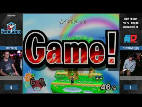 Get Smashed #120 - Grand Finals: Boulevard (Luigi) vs CLG.PewPewU (Marth)