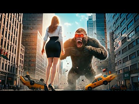 One Punch Girl vs King Kong Epic Giant Battle in New York City | 巨大バトル