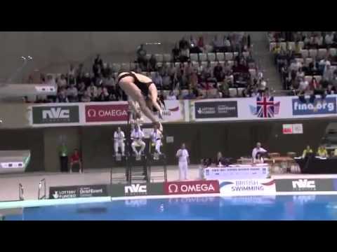FINA Diving World Series Platform 3m Women Sync London 2014