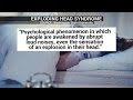 What's "exploding head syndrome"?