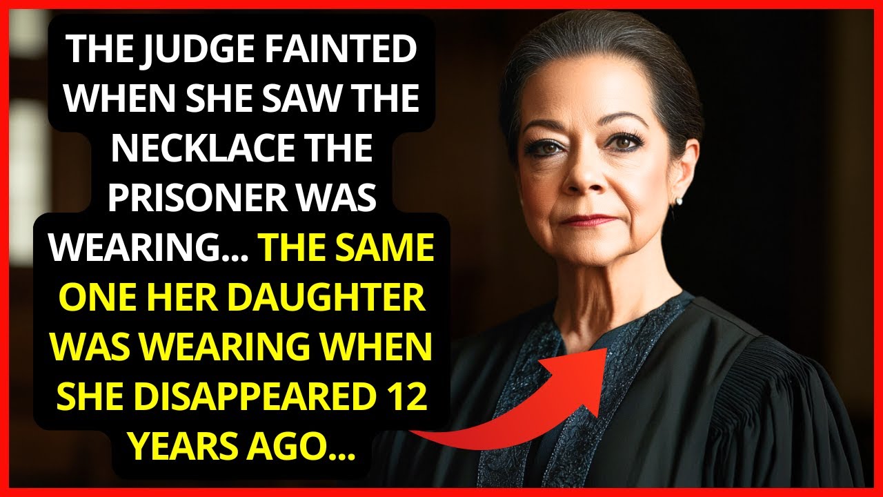The judge fainted when she saw the necklace the prisoner was wearing... The same one her daughter...