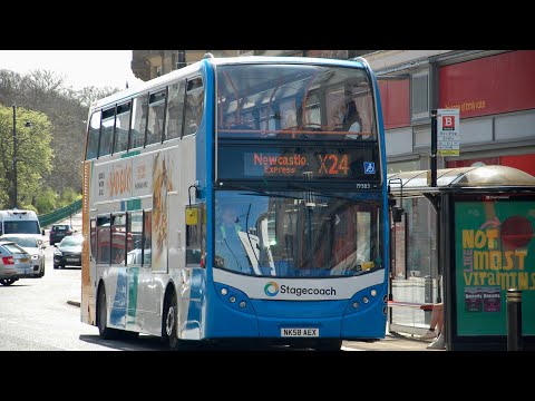 Amazing as usual: Stagecoach North East 19383 (NK58AEX) Dennis Trident 2/Enviro 400