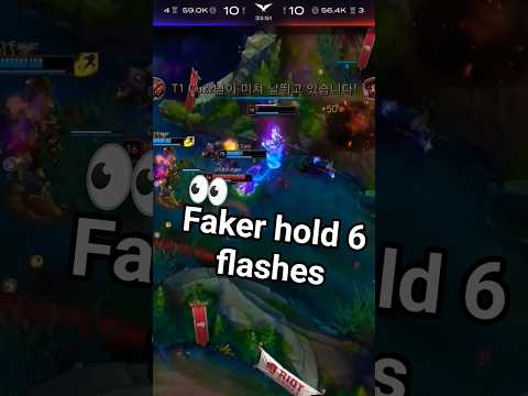 FAKER ZOE USE 6 FLASH TO CARRY THE GAME! #leagueoflegends #lol #faker #zoe #shorts